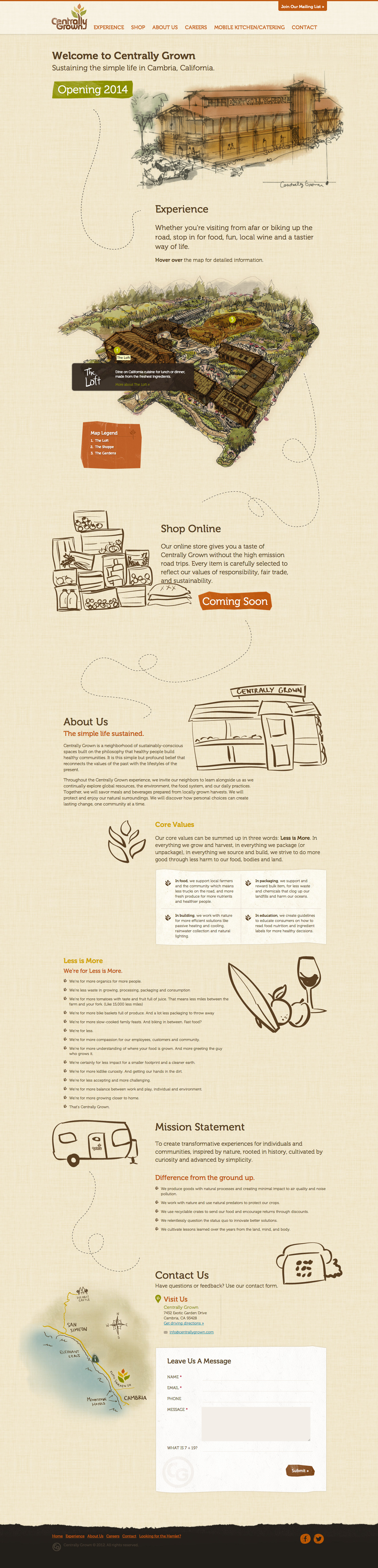 Centrally Grown Homepage