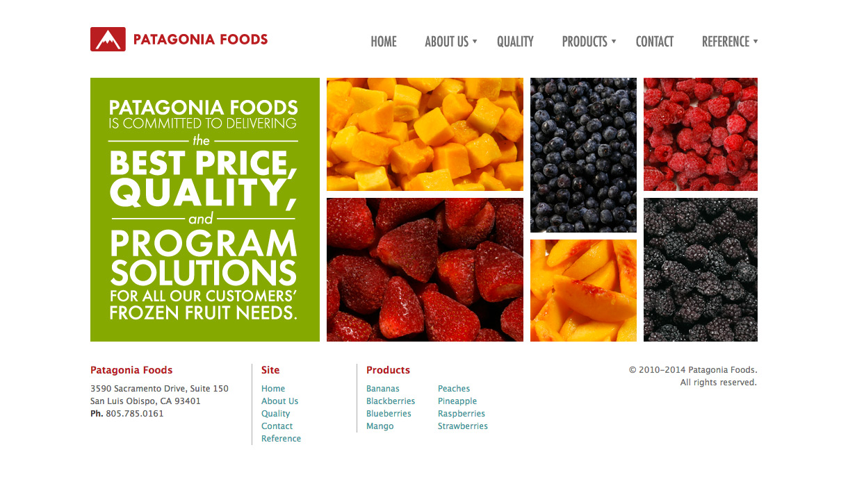 Patagonia Foods Homepage